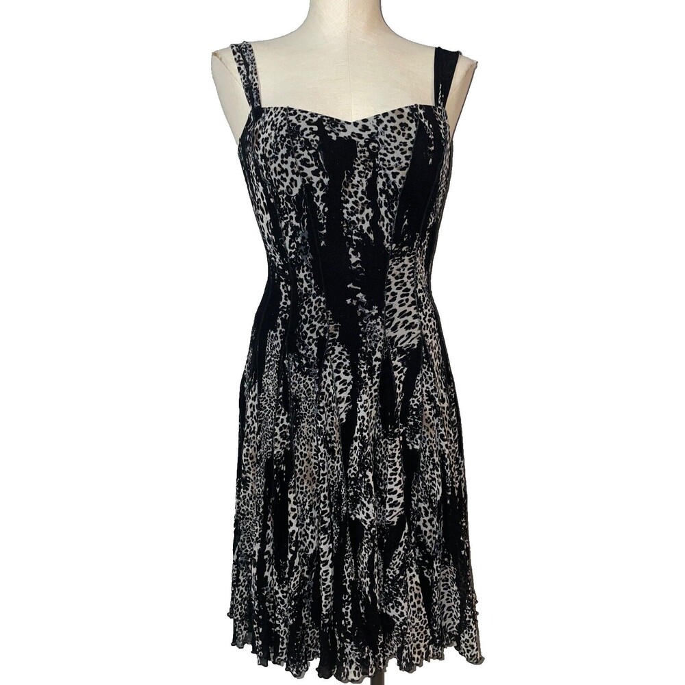 Elana Kattan Women's Fairy Whimsigoth Stretch Mesh Fit & Flare Dress size S